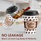 Coffee Cups with Lids 12 oz, 100 Pack Disposable To Go Coffee Cups for Cappuccino, Hot Beverages, Coffee, Cocoa, Chocolate - Coffee Time